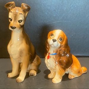 Disney Lady and the Tramp Beautiful Ceramic Porcelain Figures